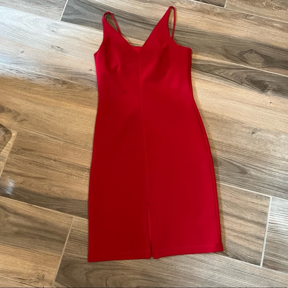 Hugo Buscati Collection Red Mini Dress , Size XS - Picture 2 of 8